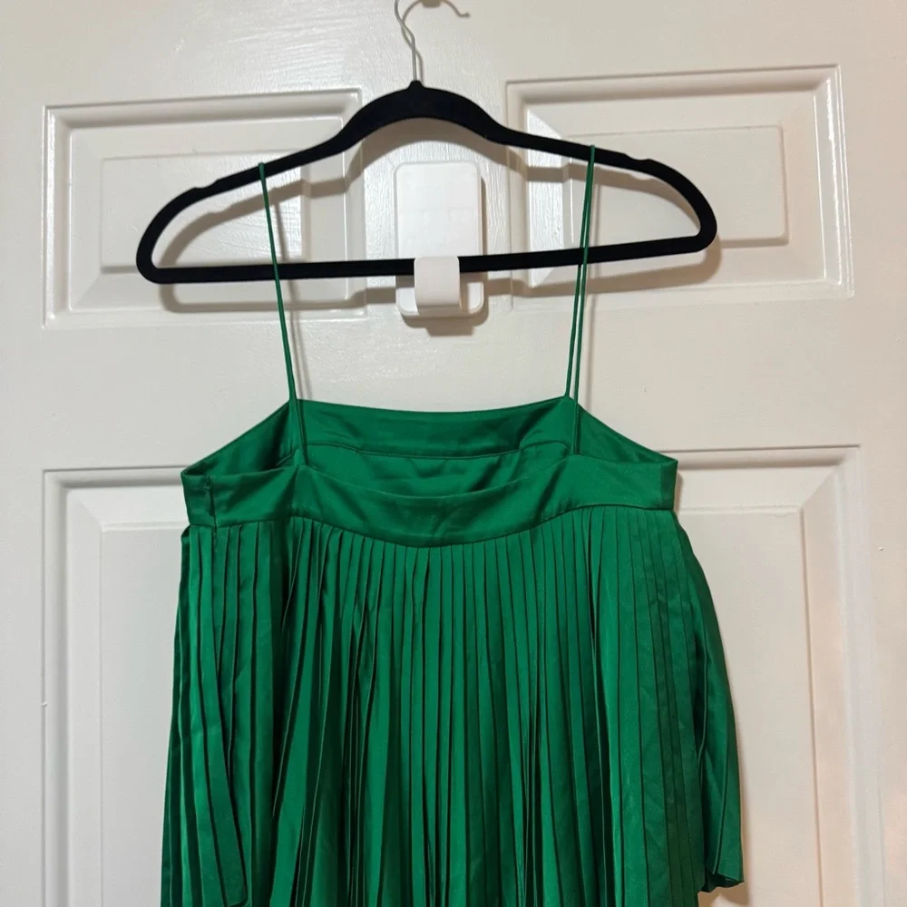 Acler Cedar Pleated Dress Emerald Green Size US 2 AU 6 $465 - Picture 8 of 11